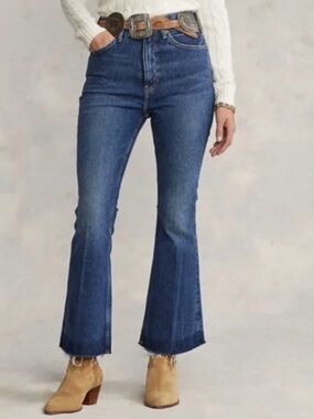 Polo Ralph Lauren Sharona Crop Flare Jeans Size 30R